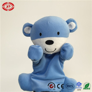 Bear Blue Adorable Emotion Talk with Baby Funny Hand Puppet