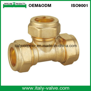 15mm CE Certified Brass Forged Compression Equal Tee (AV7013)